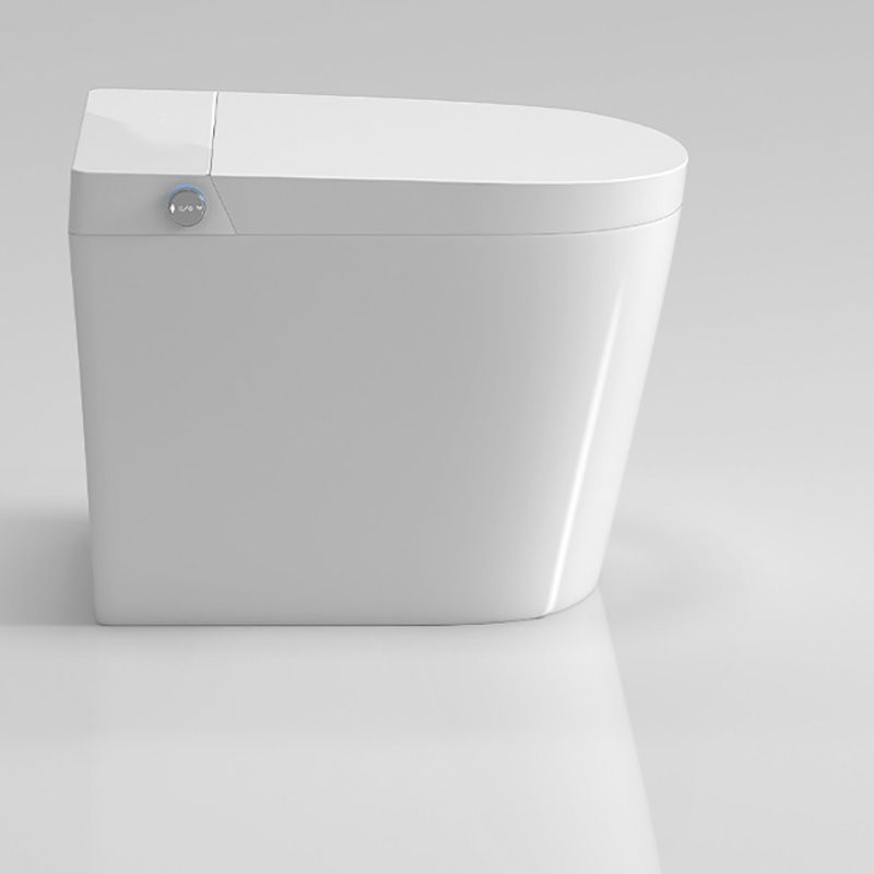 White Elongated Floor Mount Bidet Heated Seat Floor Standing Bidet