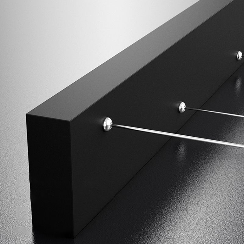 Modern Metal Track Light Multi-Head Restaurant Island Lighting Fixtures with Acrylic Shade