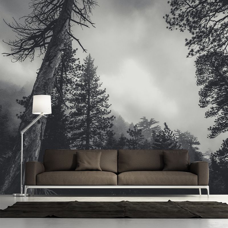 Vivid Scene Style Forest Wall Mural Wallpaper Photography Mildew Resistant for Decoration