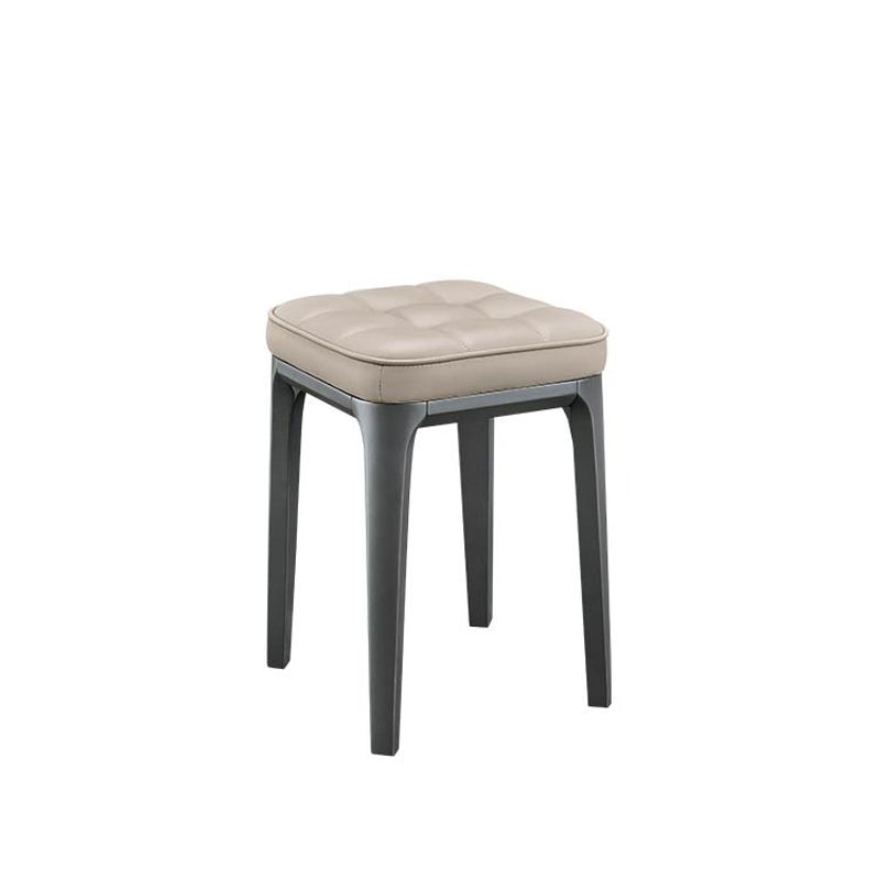 Contemporary Standard Square Leather Standard With Legs for Home