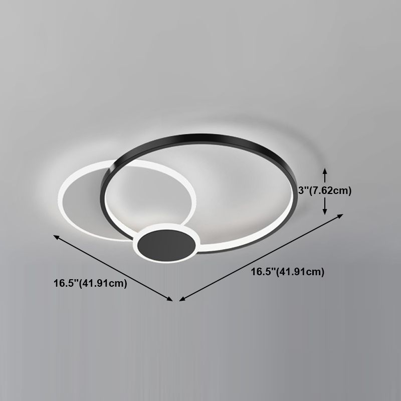 Luminaires de plafond encastrés contemporains à LED pour salon