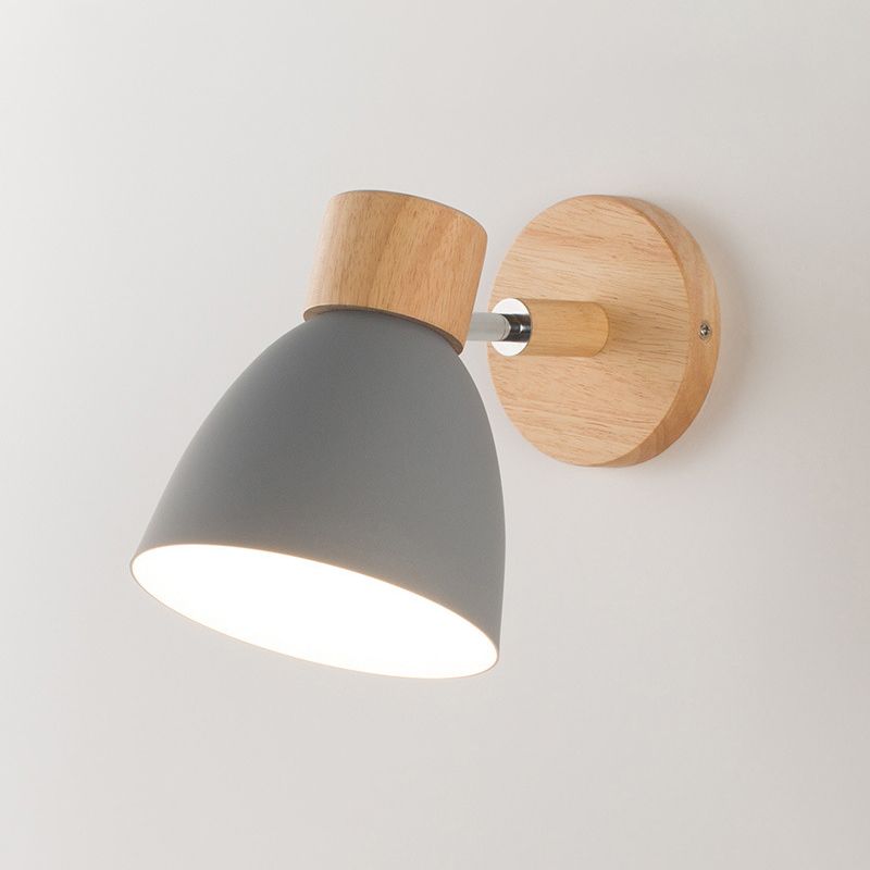 Nordic Style Wall Mount Light Bell Shape Colorful Wall Lamp for Living Room
