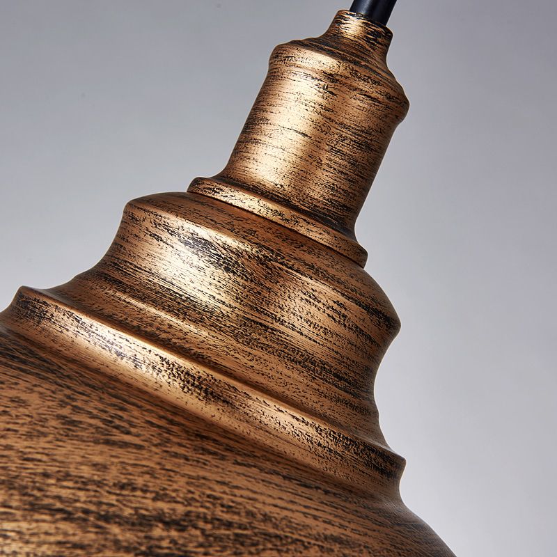 1 Luci da soffitto a forma di cupola a forma di luce in stile industriale lampade sospese in metallo per il ristorante