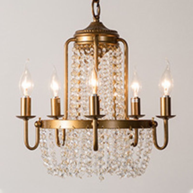 Luminaires de lustre en métal de style américain