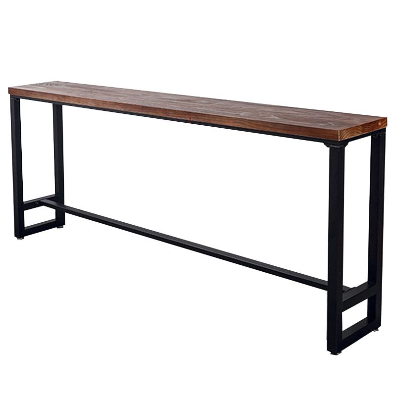Rectangle Counter Height Dining Table Solid Wood Bar Dining Table