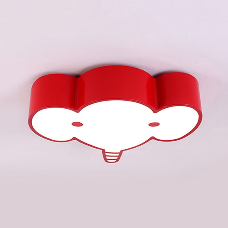 Metal Elephant Ceiling Mount Light Kindergarten Nursing Room Lovely Ceiling Lamp