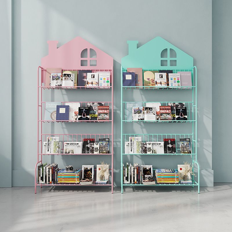 Shelves Included Bookcase 57.1" Tall Metal Bookshelf Vertical