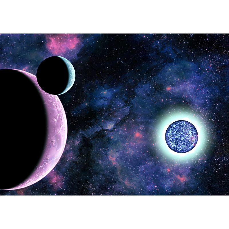 Cosmic Starry Sky Mural Wallpaper for Sitting Room Moisture Resistant, Personalized Size Available