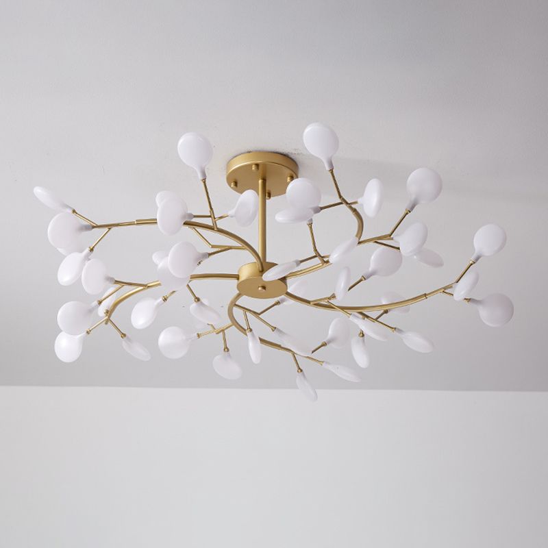 Branches Living Room Ceiling Chandelier Metal Minimalistic Chandelier Lighting Fixture