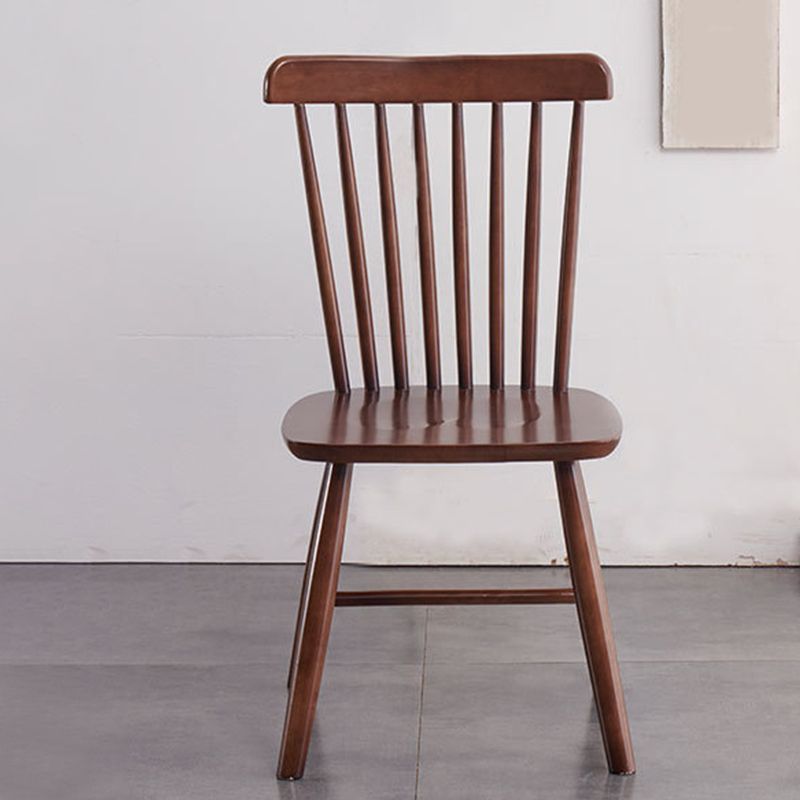 Contemporary Kitchen Dining Side Chairs Wood Slat Back Side Chairs