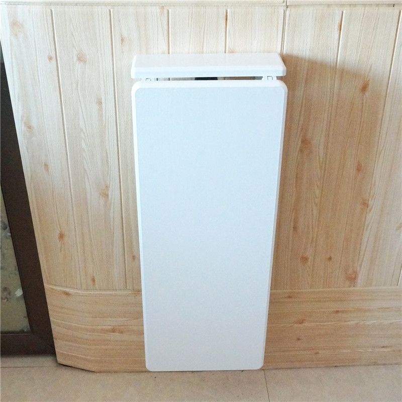 White Manufactured Wood Bistro Table Foldable Pub Table for Living Room