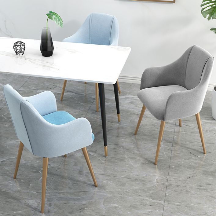Chaise de salle à manger en métal de style scandinave, chaise à oreilles décontractée pour café