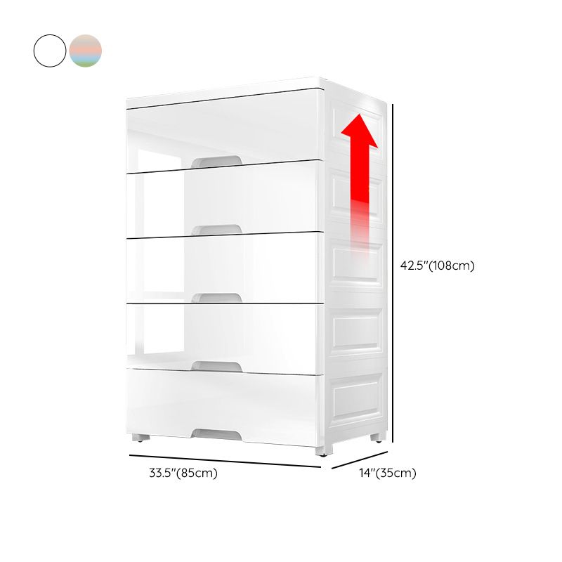 Plastic Storage Cabinet with Drawers Contemporary Cabinet for Home