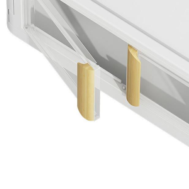 Contemporary Non-Hanging Armoire Plastic Freestanding Wardrobe Closet with Door