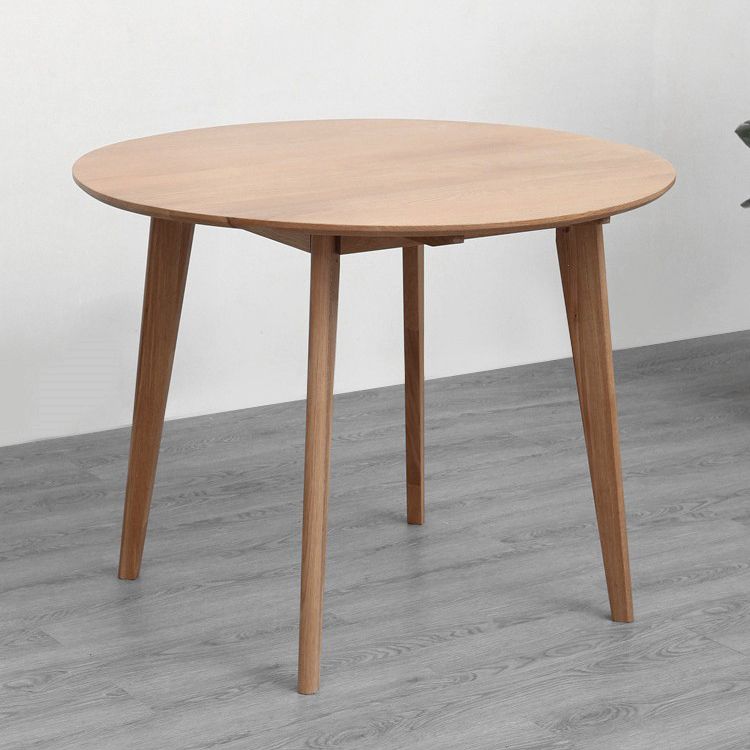 Modern Oak Solid Wood Table Rectangle Dining Table with 4 Legs for Restaurant