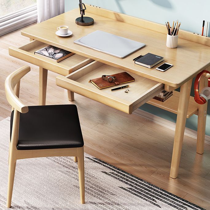 Chaise d'appoint scandinave à dossier ouvert, chaise de salle à manger rembourrée en bois