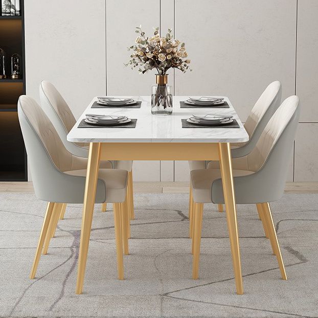 Traditional Luxury Rectangle Dining Collection 4-foot Stone Furniture