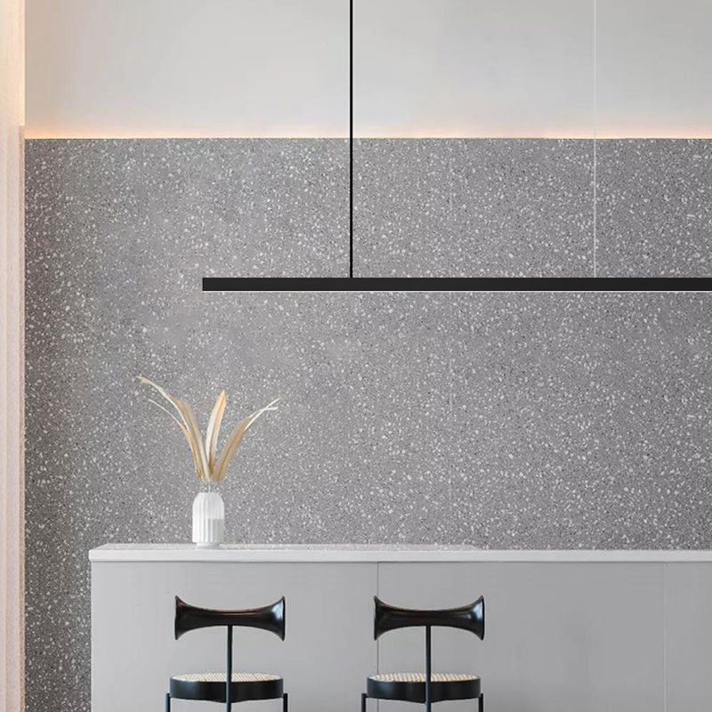 Zeitgenössischer Stil linearer Inselbeleuchtung Idee Metall 1- Licht Island Anhänger Licht