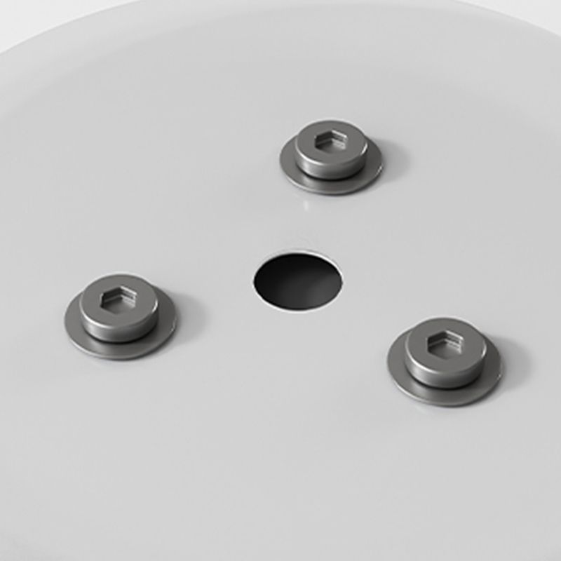 Pedestal Coffee Table Wood Round Coffee Table for Living Room