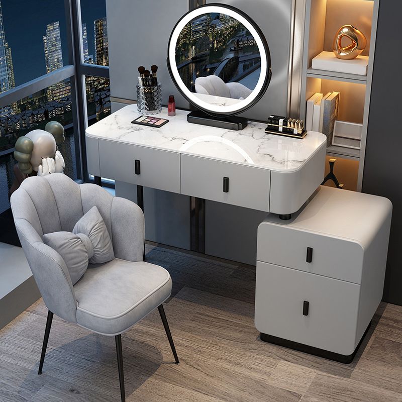 Contemporary Bedroom Vanity Dressing Table Wooden Makeup Vanity Desk with Drawer