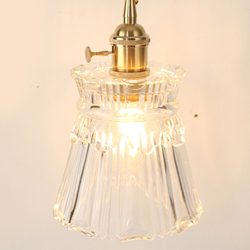 Nordic Wall Light Sconce Geometric Glass Wall Light Fixture for Bedroom