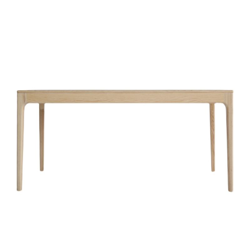 Medieval Modern Ash Wood Table for Restaurant Rectangle Table with 4 Legs