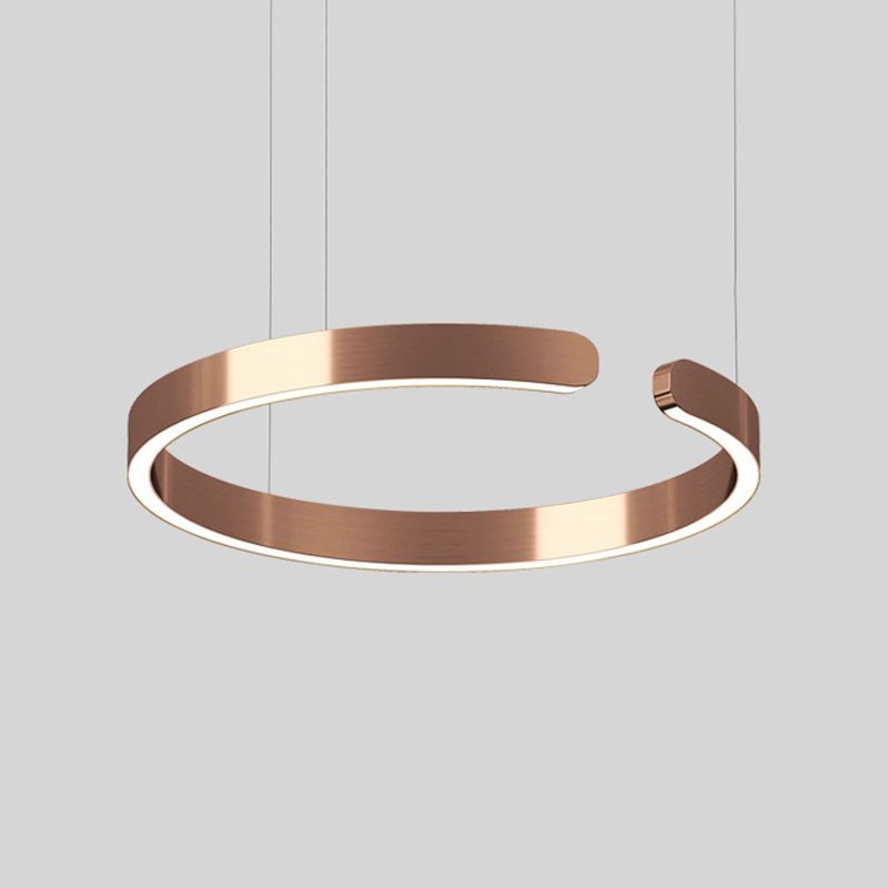 Éclairage de suspension ronde Amélioration de lad hanging LED postmoderne pour salle à manger