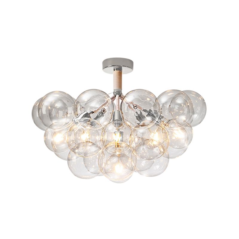 Kinderslaapkamer Hal Bubble Plafondlamp Helder glas Eenvoudige stijl Semi-inbouwlamp