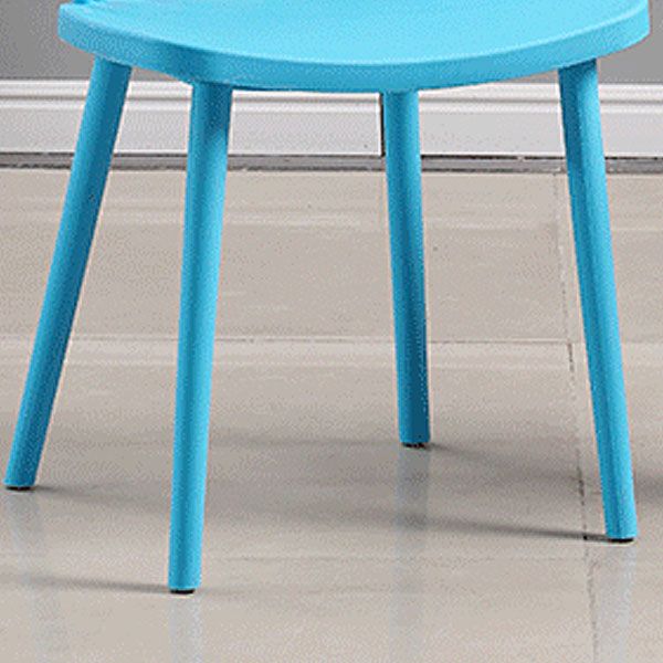 Silla trasera Windsor de estilo moderno, sillones de comedor con patas de plástico para cocina