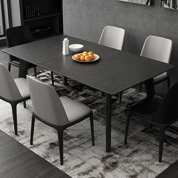 Rectangle Dining Table Sintered Stone Dining Table with 4 Legs