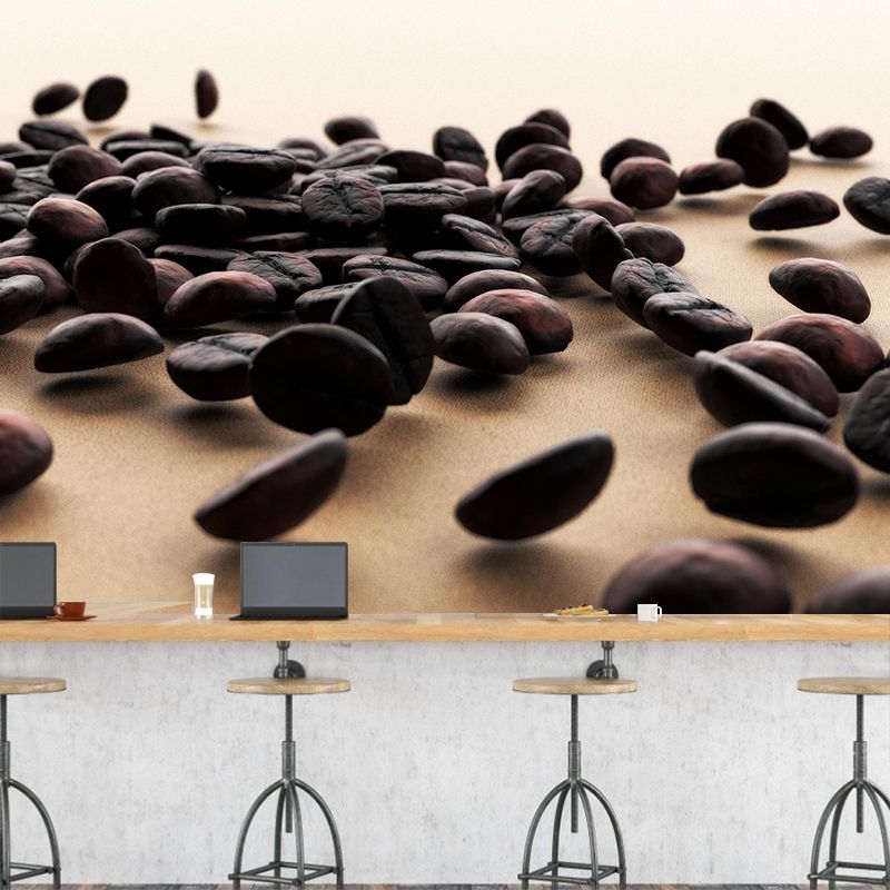 Modern Coffee Beans Wall Mural for Coffee Shop Decoration Multiple Sizes Available