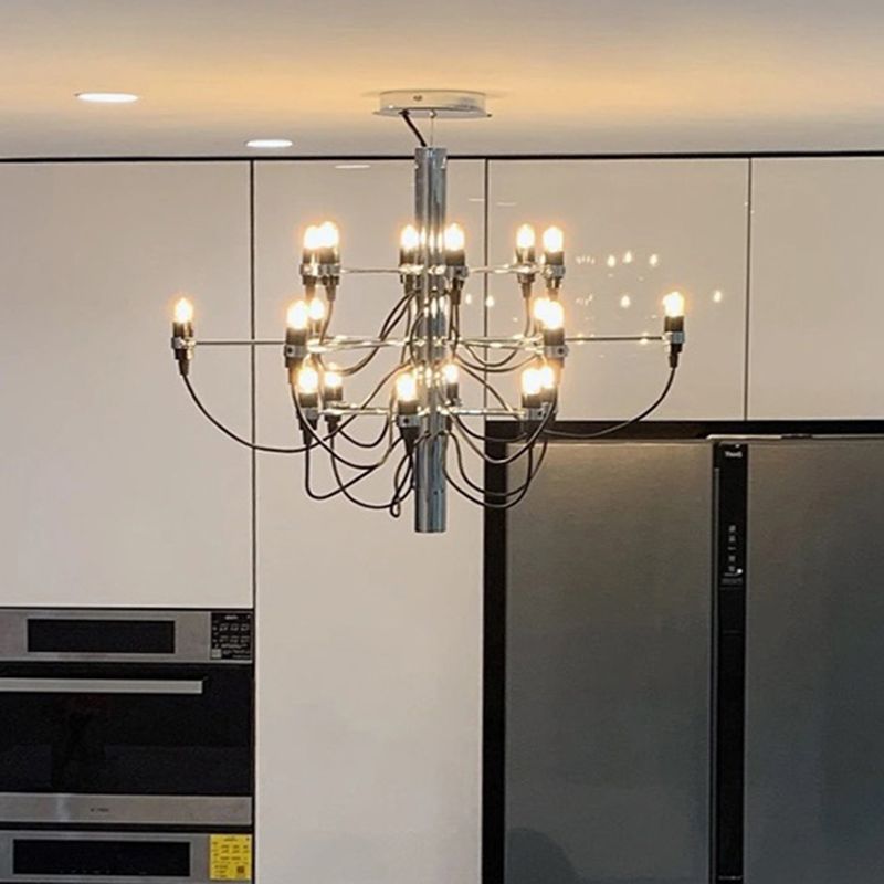 Style moderne suspendu en métal Spoutnik Pendant Light pour le salon