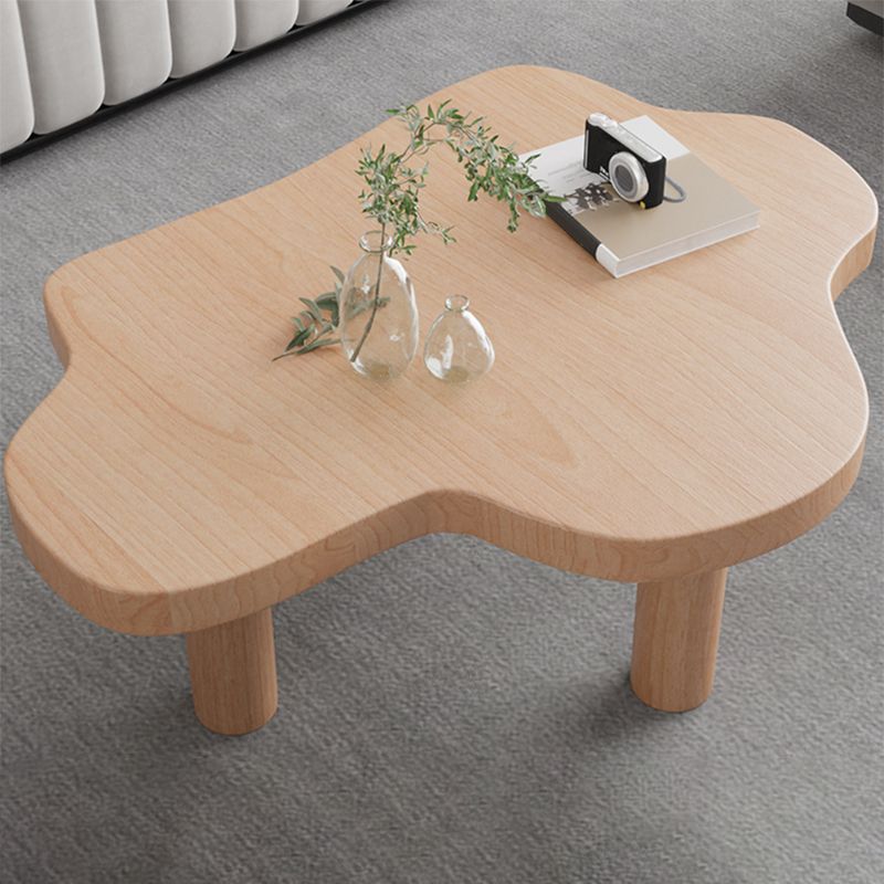 Nordic Cocktail Table 3 Legs Solid Wood Free Form Nesting Coffee Table