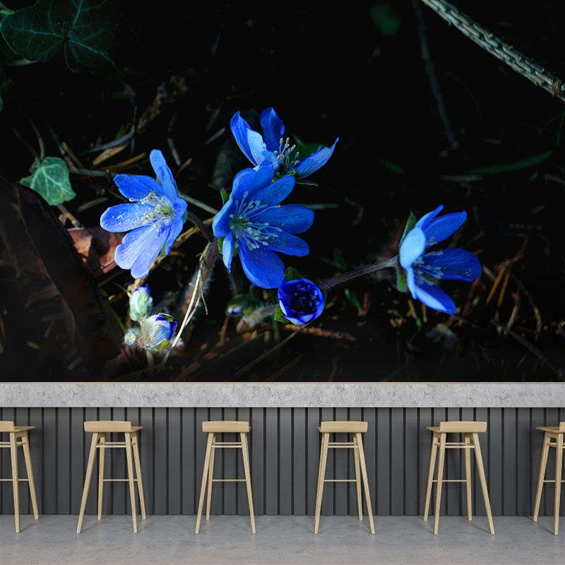 Wildflowers Mural Decal Contemporary Wallpaper Eco-friendly Wall Decor for Bedroom