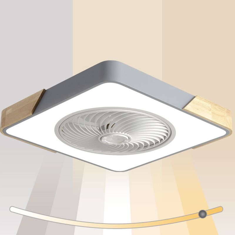 Ventilateur de plafond de style moderne Light à 1 lumière LED MONT PLAGE LEU