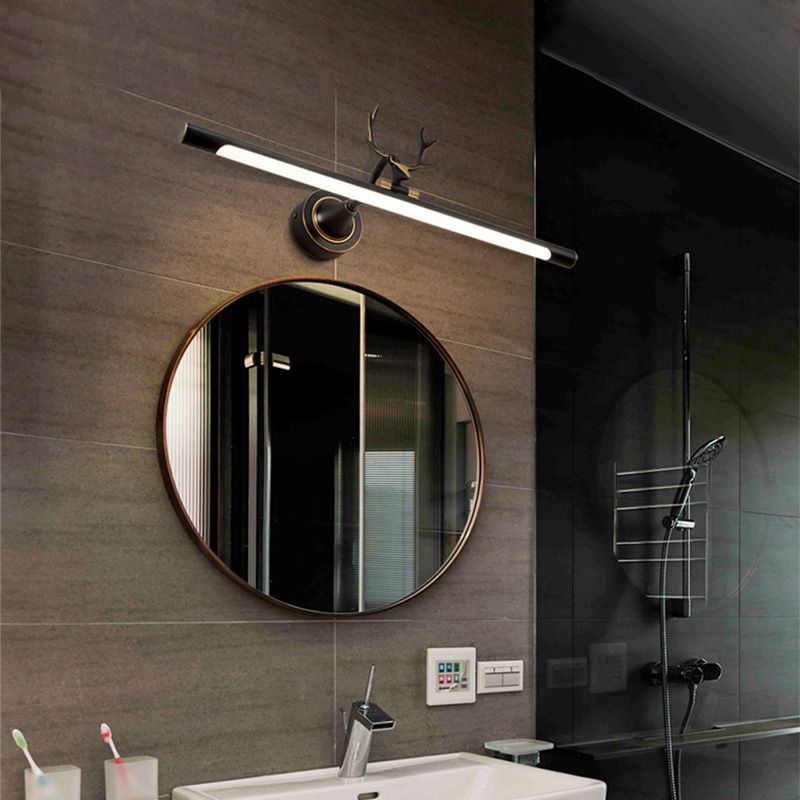 Postmodern Antlers Wall Sconce Gold One-Blub Metal Wall Mounted Lamps for Bathroom