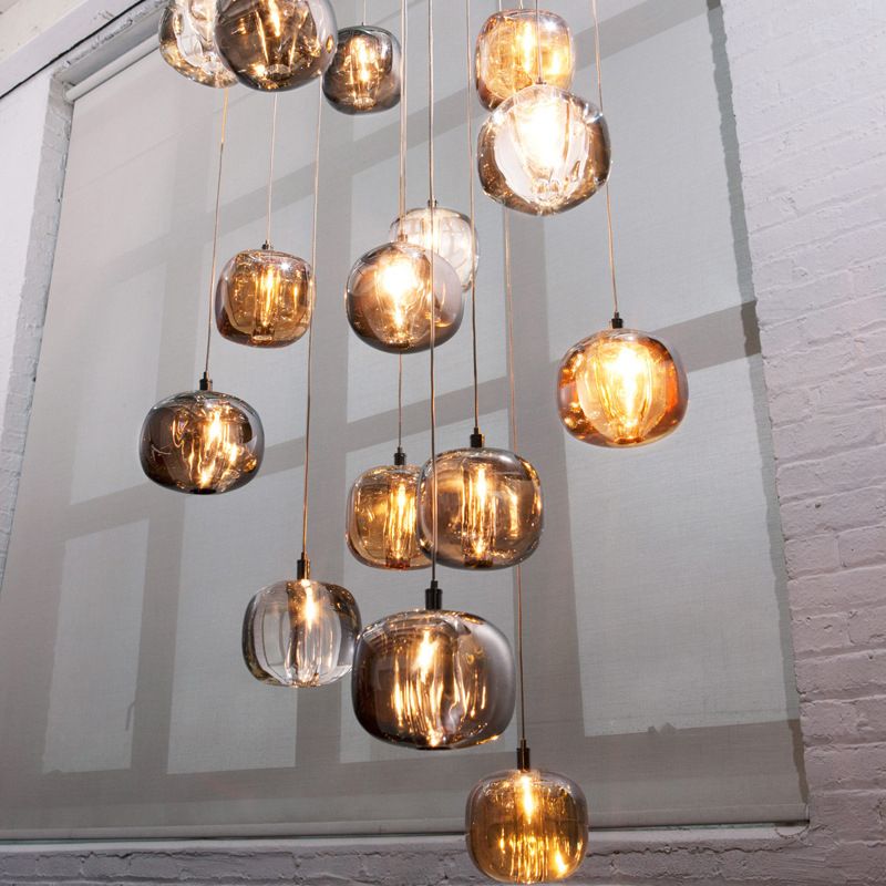 1 éclairage pendentif globe lumineux