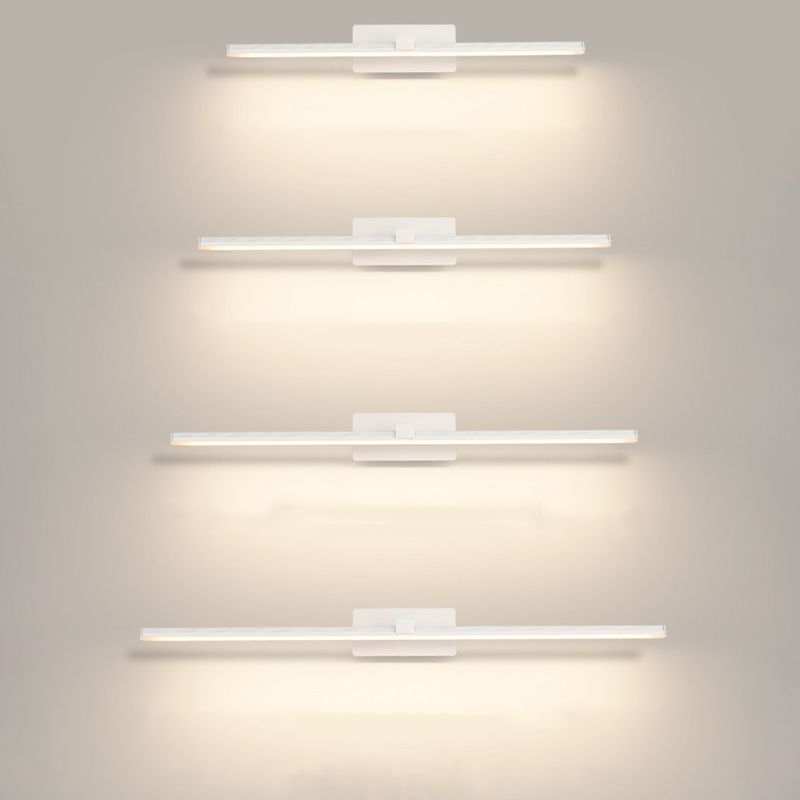 Lampada a specchio da trucco in metallo semplice moderno per bagno