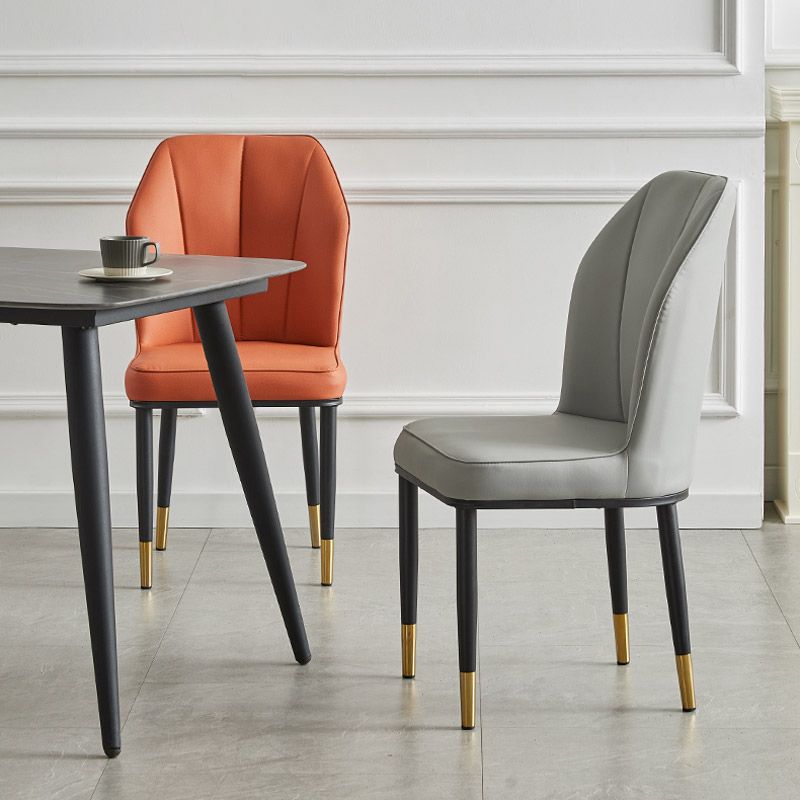 Metal de la cocina del estilo moderno que cena las sillas que cenan la silla lateral sin brazos del Wingback