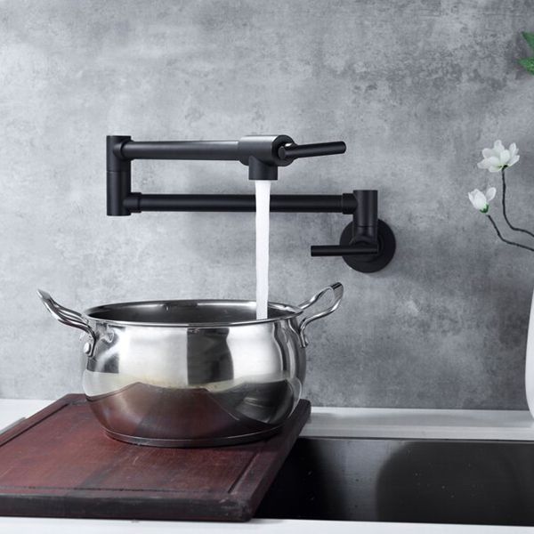 Modern Metal One Hold Wall Mounted Pot Filler Low Profile Filler