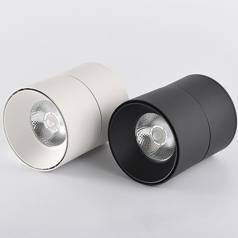 Modern Simple Cylinder Shape Ceiling Light with Aluminum Shade for Living Room