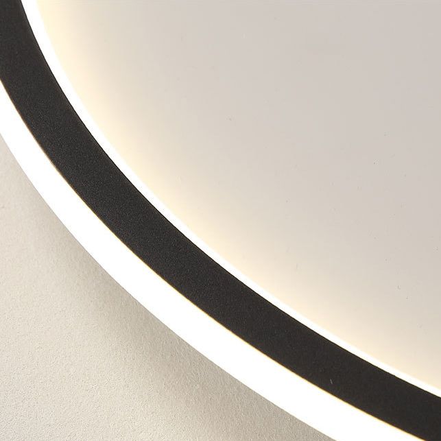 Lámpara empotrada para sala de estar LED de estilo minimalista moderno con iluminación de techo de metal prismático de forma circular
