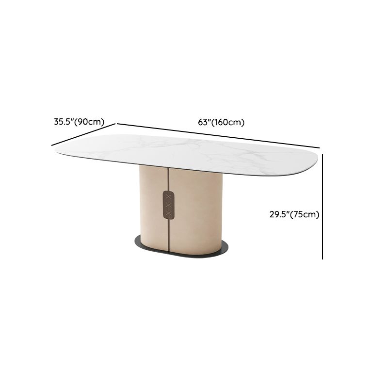 1/4/5/6/7 Piece Sintered Stone Rectangle Shape Dining Table Sets