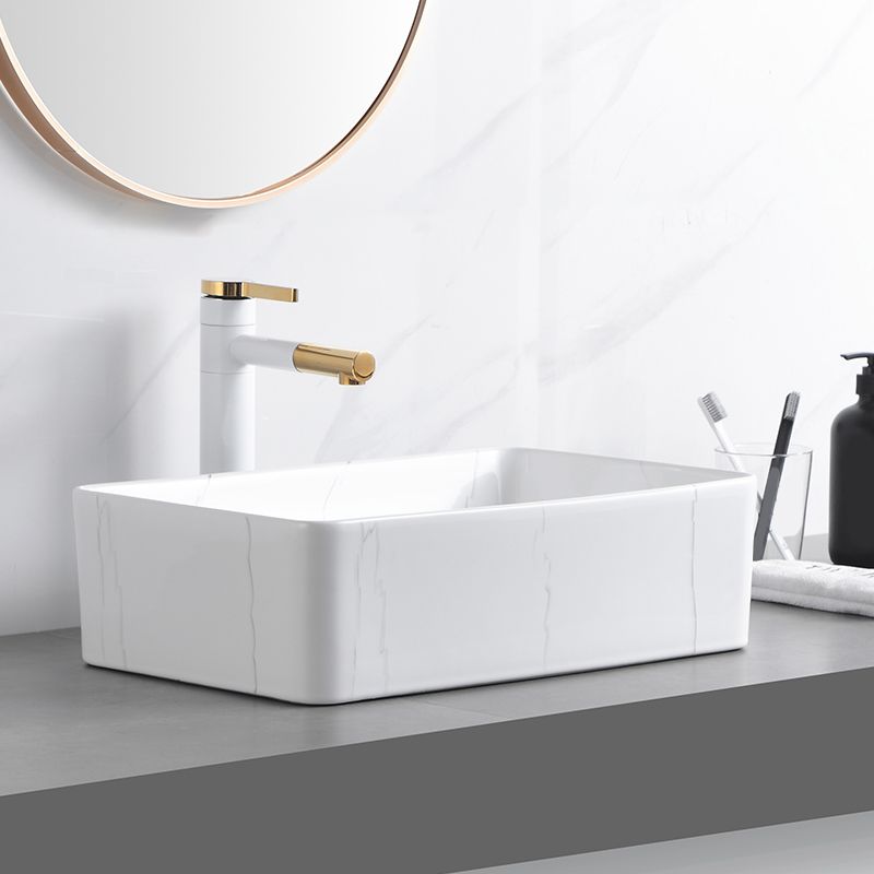 Classic Style Bathroom Sink Stainless Steel Dirt Resistant Bathroom Sink
