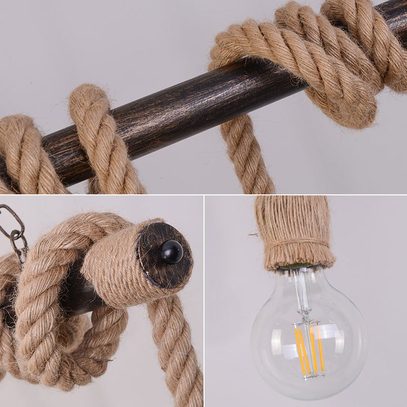 Bulb esposto Isola lampadario Luci industriali Fissature del lampadario per lampadario per tavolo da pranzo