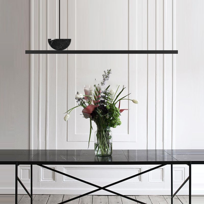 Nordic Modern Island Light Küche Esszimmer LED -Streifen Kronleuchter Leuchte