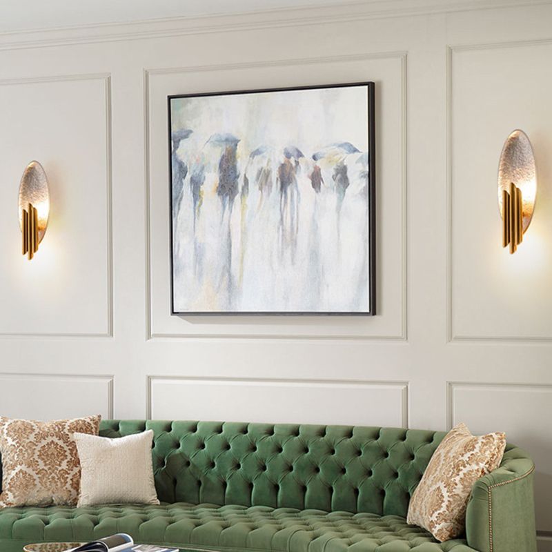 Soggiorno a forma di oblungo a forma di lampada da parete in metallo in metallo