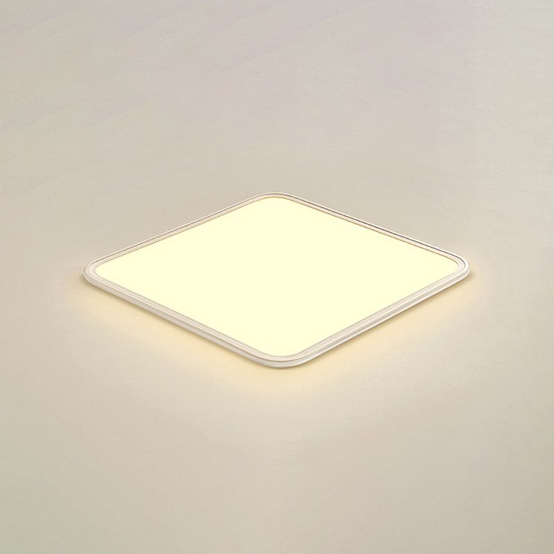 Moderne geometrische vorm plafondlamp acryl 1-lichts plafondlamp in wit
