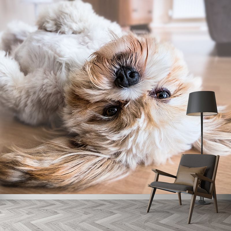 Modern Photography Mural Wallpaper Pet Dog Indoor Wall Mural