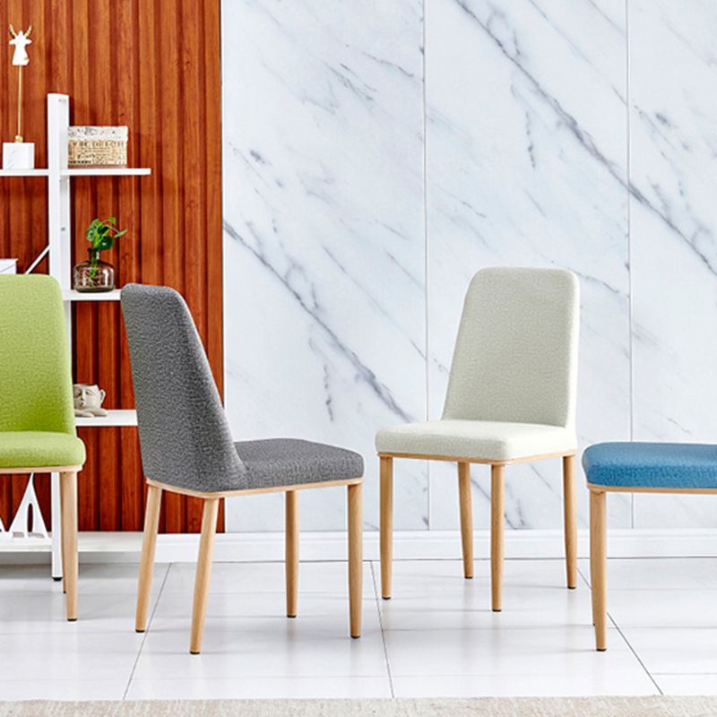 Sedia da casa contemporanea parsons sedia da pranzo in metallo con cuscino